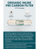 Organic Pre Carbon Filter – Taste & Odor Removal, 10" Inline for RO Purifiers